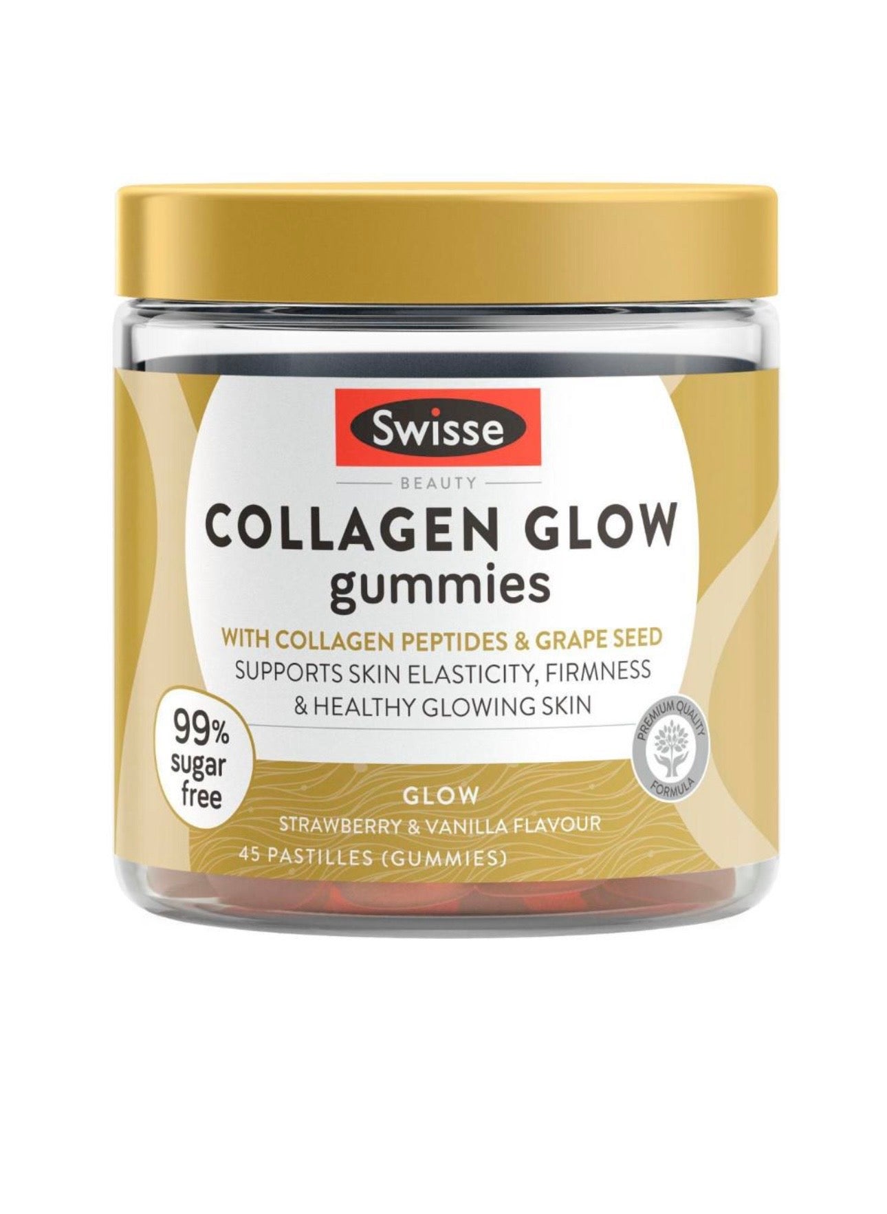 Swisse Beauty Collagen Glow Gummies With Vitamin C To Support Skin Health | 45 pack