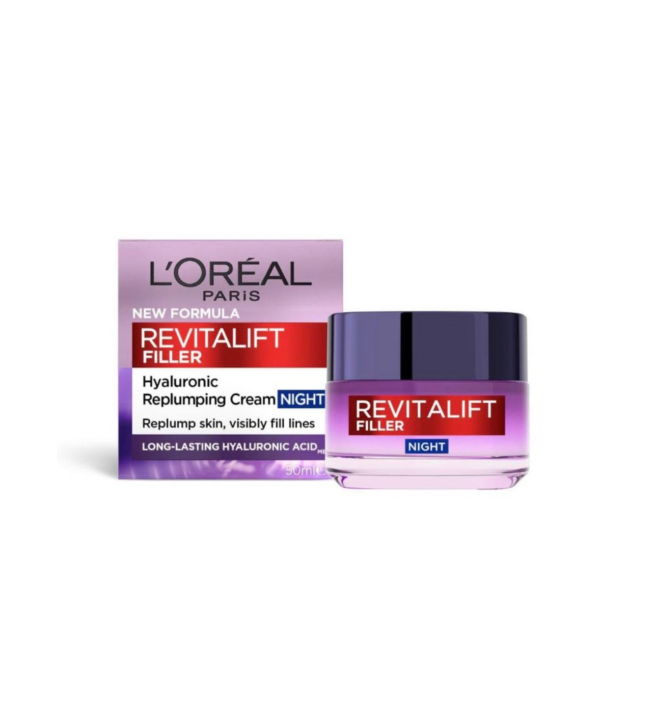 L'Oreal Revitalift Filler Replumping Night Moisturiser | 50mL