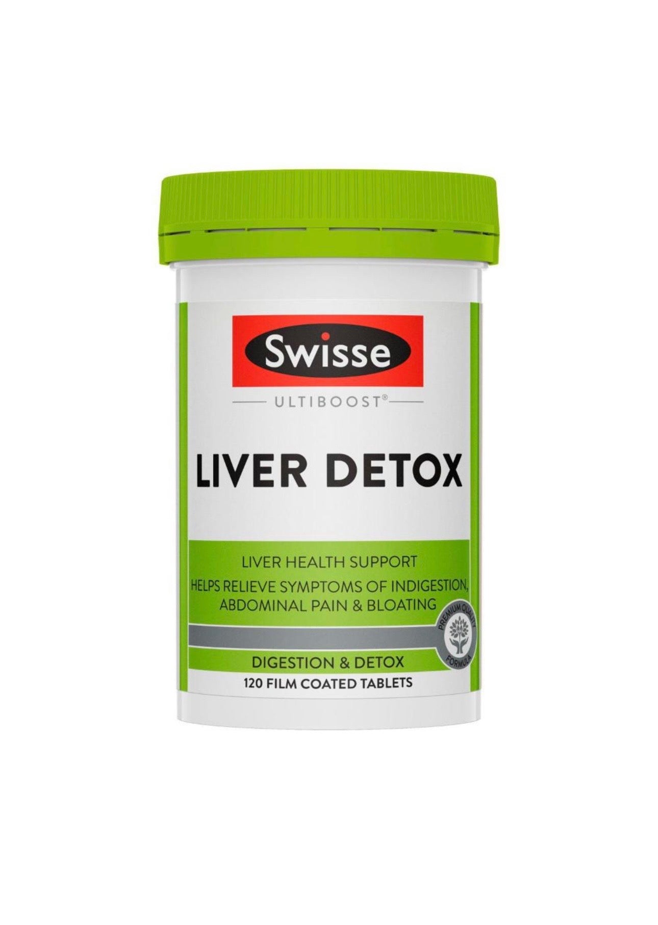 Swisse Ultiboost Liver Detox Helps Relieve Symptoms Of Indigestion & Bloating 60 Tablets